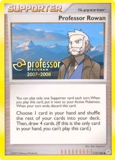 Professor Rowan (2007) Professor Program Promos Pokemon card