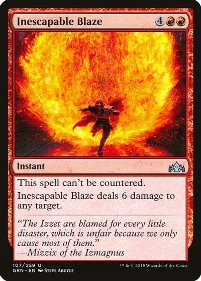 Inescapable Blaze Guilds of Ravnica Magic card