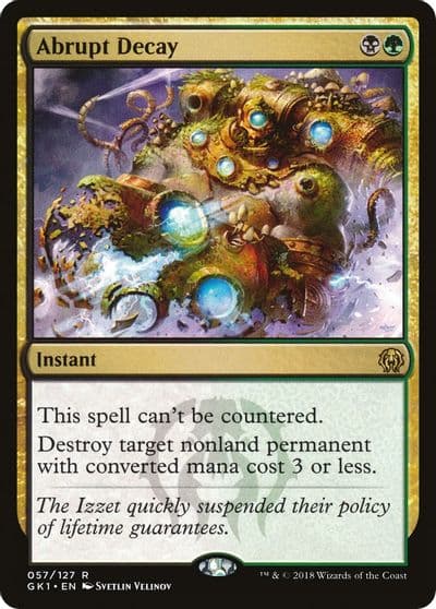 Abrupt Decay Guilds of Ravnica: Guild Kits Magic card