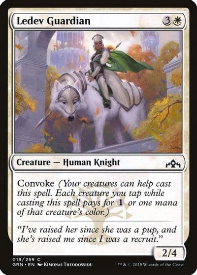 Ledev Guardian Guilds of Ravnica Magic card