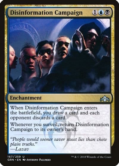 Disinformation Campaign Guilds of Ravnica Magic card