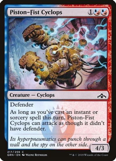 Piston Fist Cyclops Guilds of Ravnica Magic card