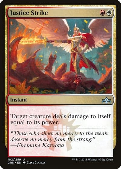 Justice Strike Guilds of Ravnica Magic card