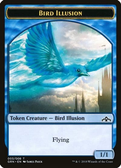 Bird Illusion Token Guilds of Ravnica Magic card