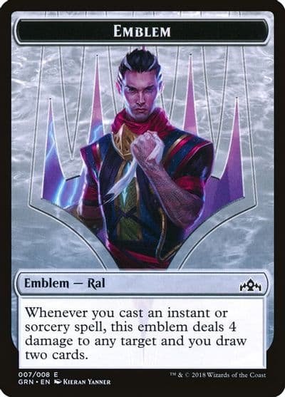 Emblem Ral Izzet Viceroy Guilds of Ravnica Magic card