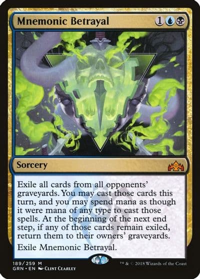 Mnemonic Betrayal Guilds of Ravnica Magic card