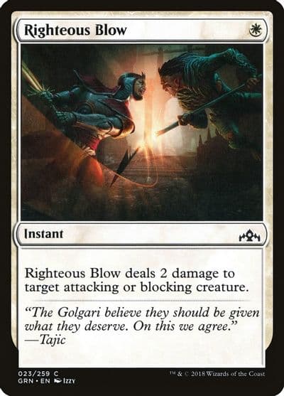 Righteous Blow Guilds of Ravnica Magic card