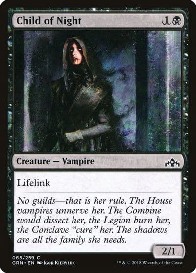 Child of Night Guilds of Ravnica Magic card