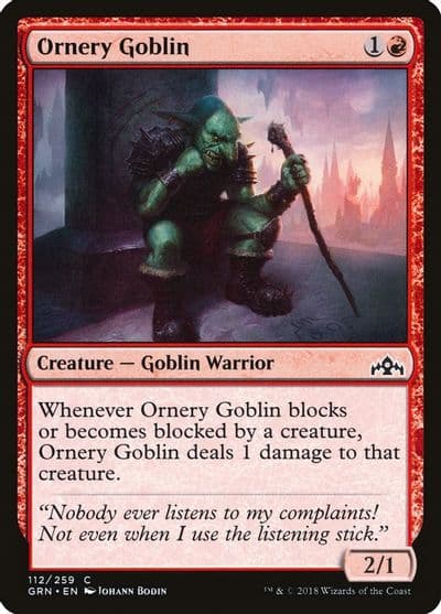 Ornery Goblin Guilds of Ravnica Magic card