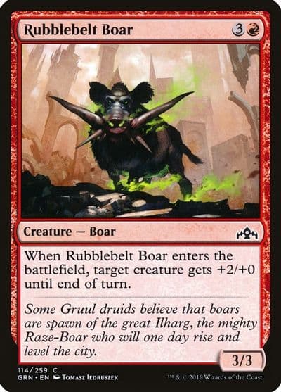 Rubblebelt Boar Guilds of Ravnica Magic card