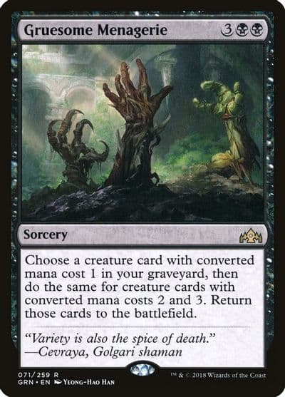 Gruesome Menagerie Guilds of Ravnica Magic card