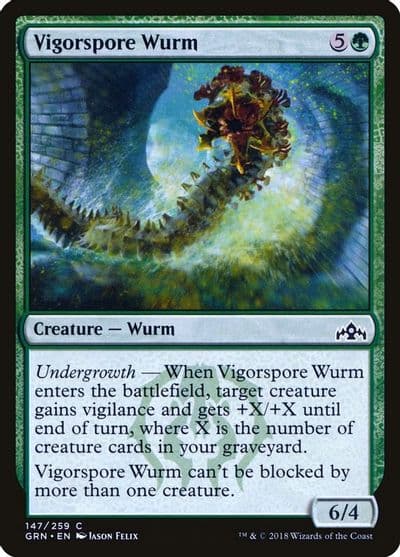 Vigorspore Wurm Guilds of Ravnica Magic card