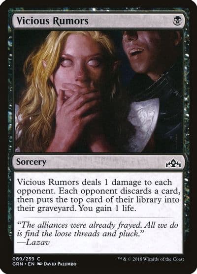 Vicious Rumors Guilds of Ravnica Magic card