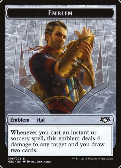 Emblem Ral Izzet Viceroy Mythic Edition: Guilds of Ravnica Magic card