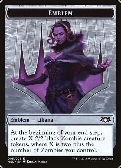 Emblem Liliana the Last Hope Mythic Edition: Guilds of Ravnica Magic card