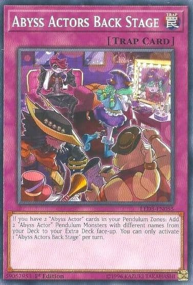 Abyss Actors Back Stage Legendary Duelists: White Dragon Abyss Yu-Gi-Oh! card
