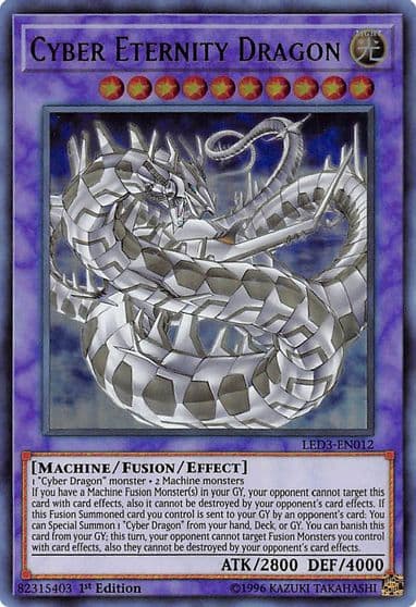 Cyber Eternity Dragon Legendary Duelists: White Dragon Abyss Yu-Gi-Oh! card
