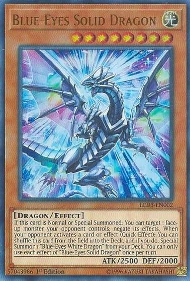 Blue Eyes Solid Dragon Legendary Duelists: White Dragon Abyss Yu-Gi-Oh! card