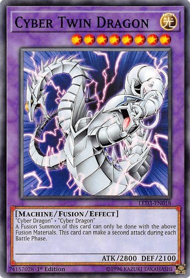 Cyber Twin Dragon Legendary Duelists: White Dragon Abyss Yu-Gi-Oh! card