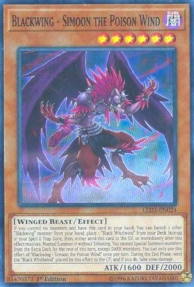 Blackwing Simoon the Poison Wind Legendary Duelists: White Dragon Abyss Yu-Gi-Oh! card