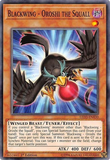 Blackwing Oroshi the Squall Legendary Duelists: White Dragon Abyss Yu-Gi-Oh! card