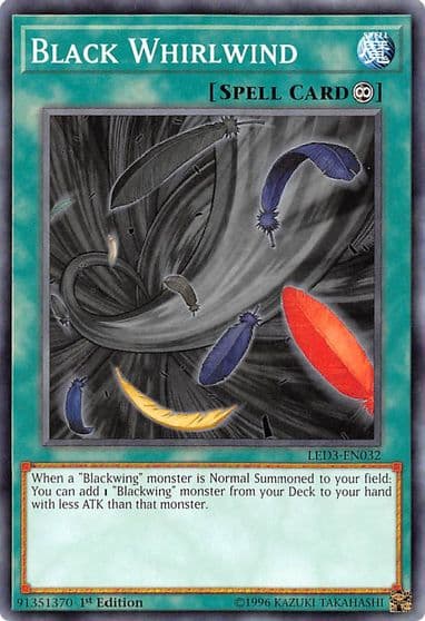 Black Whirlwind Legendary Duelists: White Dragon Abyss Yu-Gi-Oh! card