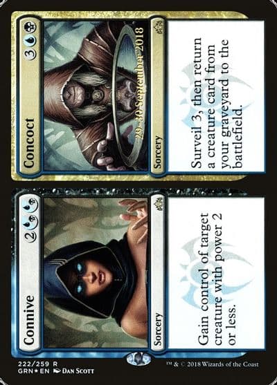 Connive Concoct Prerelease Cards Magic card