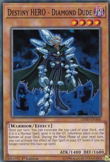 Destiny HERO Diamond Dude Legendary Hero Decks Yu-Gi-Oh! card