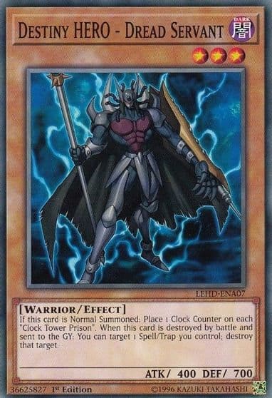 Destiny HERO Dread Servant Legendary Hero Decks Yu-Gi-Oh! card