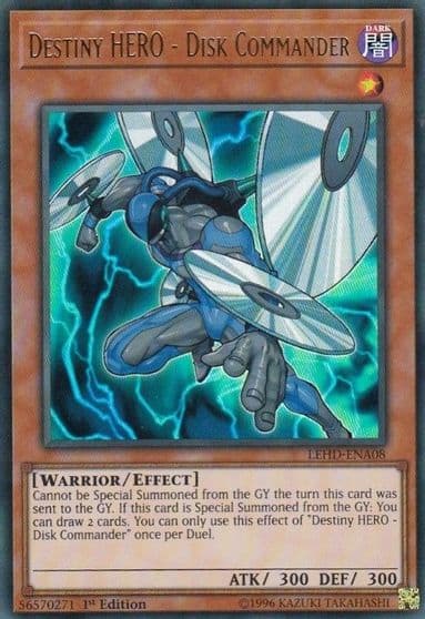 Destiny HERO Disk Commander Legendary Hero Decks Yu-Gi-Oh! card