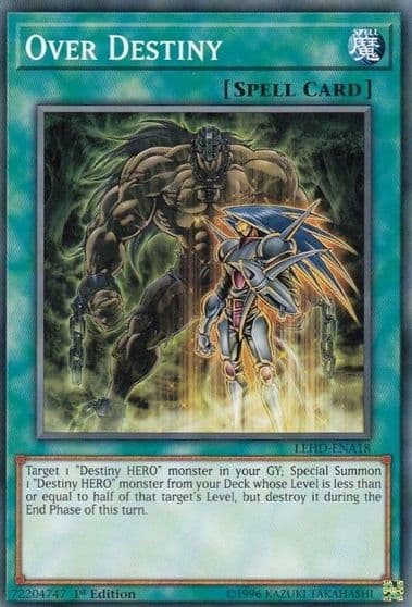 Over Destiny Legendary Hero Decks Yu-Gi-Oh! card