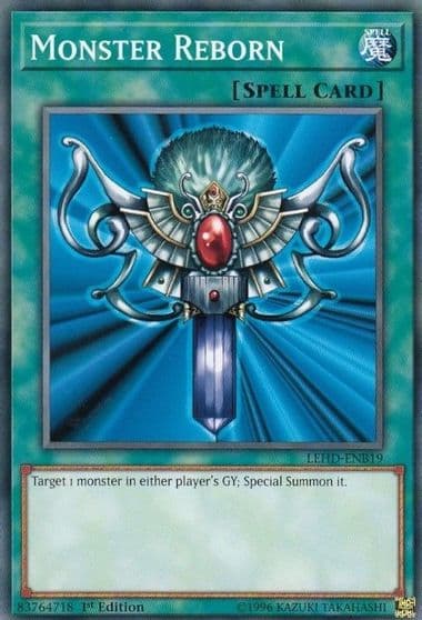 Monster Reborn B Legendary Hero Decks Yu-Gi-Oh! card
