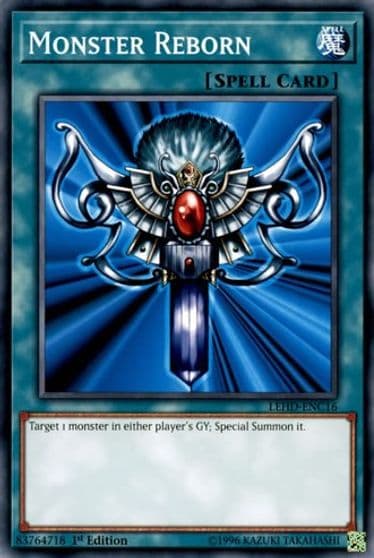 Monster Reborn C Legendary Hero Decks Yu-Gi-Oh! card
