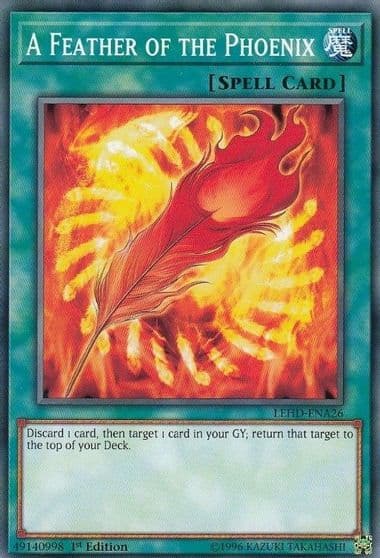 A Feather of the Phoenix Legendary Hero Decks Yu-Gi-Oh! card