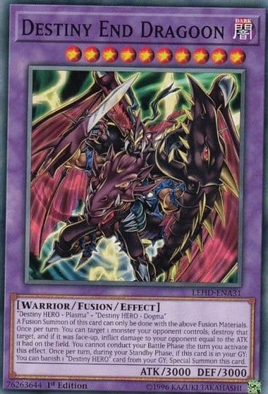 Destiny End Dragoon Legendary Hero Decks Yu-Gi-Oh! card
