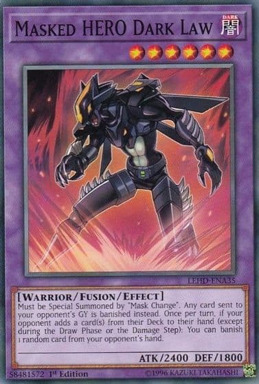 Masked HERO Dark Law Legendary Hero Decks Yu-Gi-Oh! card