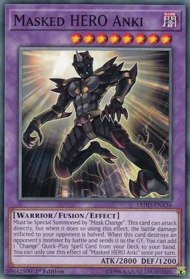 Masked HERO Anki Legendary Hero Decks Yu-Gi-Oh! card