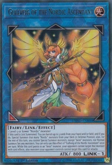 Gullveig of the Nordic Ascendant Legendary Hero Decks Yu-Gi-Oh! card