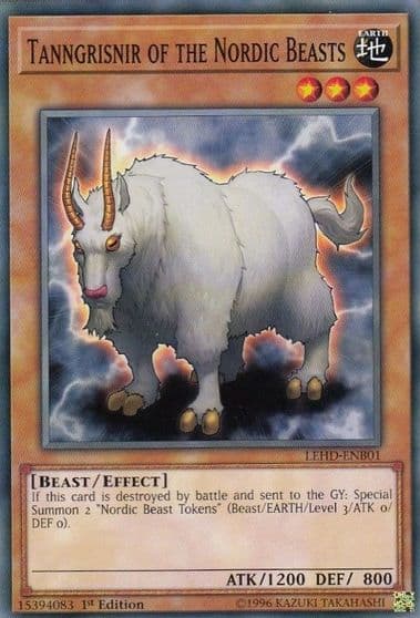Tanngrisnir of the Nordic Beasts Legendary Hero Decks Yu-Gi-Oh! card