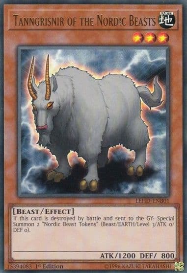 Tanngrisnir of the Nordic Beasts UR Legendary Hero Decks Yu-Gi-Oh! card