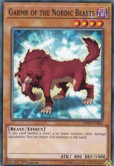 Garmr of the Nordic Beasts Legendary Hero Decks Yu-Gi-Oh! card