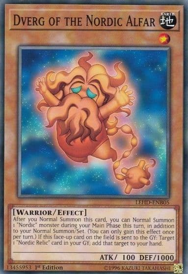 Dverg of the Nordic Alfar Legendary Hero Decks Yu-Gi-Oh! card