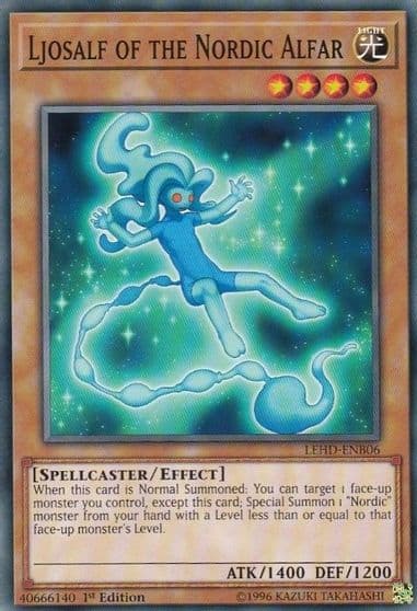 Ljosalf of the Nordic Alfar Legendary Hero Decks Yu-Gi-Oh! card