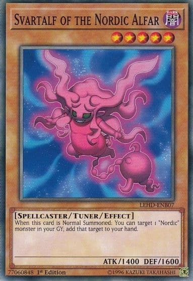 Svartalf of the Nordic Alfar Legendary Hero Decks Yu-Gi-Oh! card