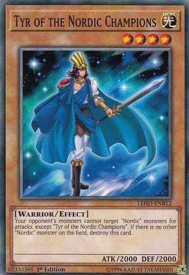 Tyr of the Nordic Champions Legendary Hero Decks Yu-Gi-Oh! card