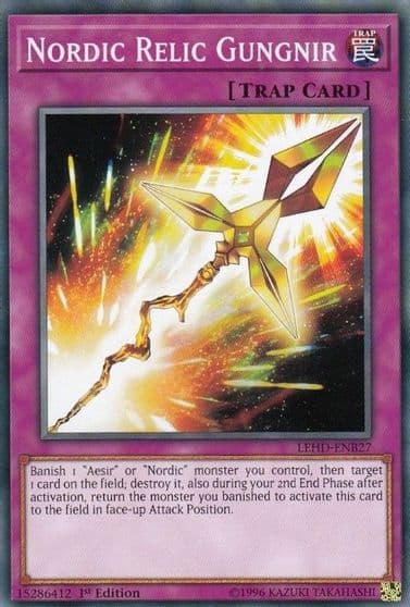 Nordic Relic Gungnir Legendary Hero Decks Yu-Gi-Oh! card