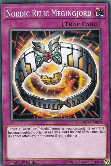 Nordic Relic Megingjord Legendary Hero Decks Yu-Gi-Oh! card