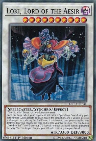 Loki Lord of the Aesir Legendary Hero Decks Yu-Gi-Oh! card