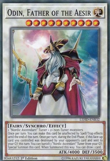 Odin Father of the Aesir Legendary Hero Decks Yu-Gi-Oh! card