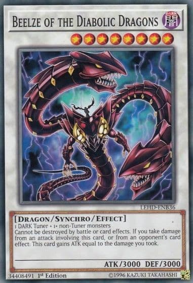 Beelze of the Diabolic Dragons Legendary Hero Decks Yu-Gi-Oh! card